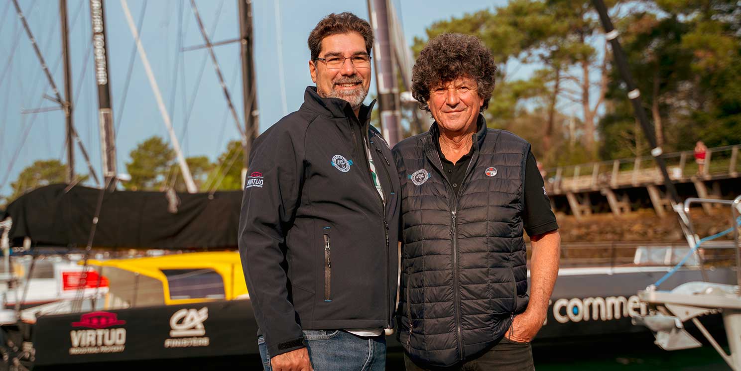 Jean Le Cam et Gregory Blouin